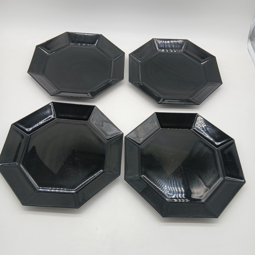 Vintage arcoroc black glass - black,