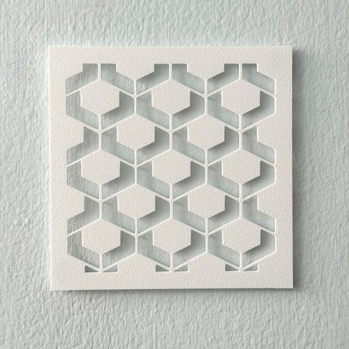 Square tile stencil reusable - square,