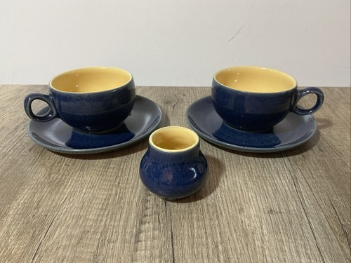 Denby cottage blue teacup and - blue,