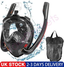 UK Full Face Snorkel Mask Set Scuba Diving Swimming Underwater Anti Fog for Kids