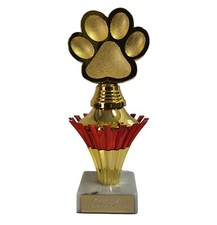 Personalised Red And Gold Paw