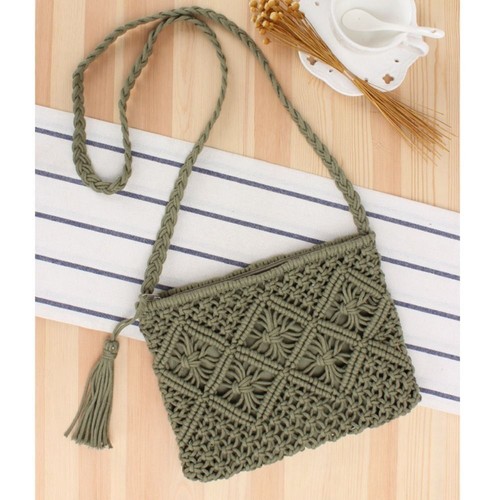 Straw purse summer beach - purse,
