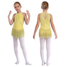 UK Girls Kids Sequins Latin