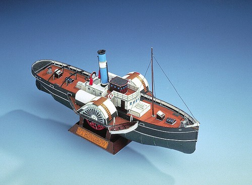 Card model kit tugboat - card,