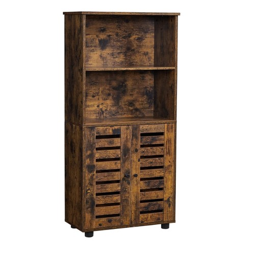 Louvered doors storage cabinet - doors,
