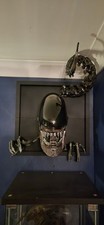 Alien skull head 3D printed Xenomorph  art hand painted. realistic. 48cm