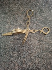 VINTAGE ANTIQUE BRASS CANDLE SNUFFER WICK TRIMMER SCISSORS