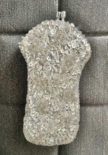 Vintage 50s Clutch Bag Purse Spectacle Case Sequence And Beads Eyeglasses