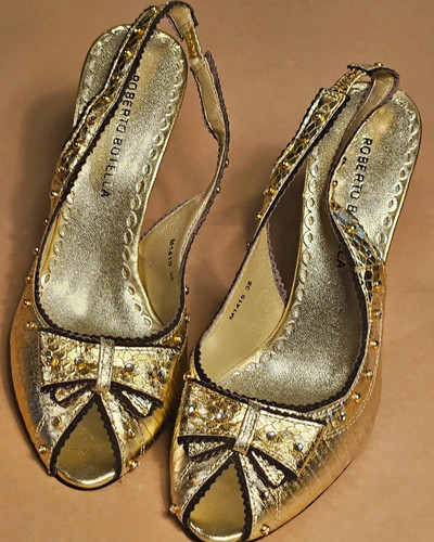 Roberto botella gold metallic - botella,