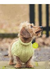 DOG COAT / SWEATER 62 IN ARAN YARN PERFECT FOR SHORT LEGGED WOOFLERS DAX ETC