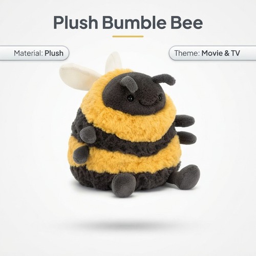 Bee plush toy - bee,