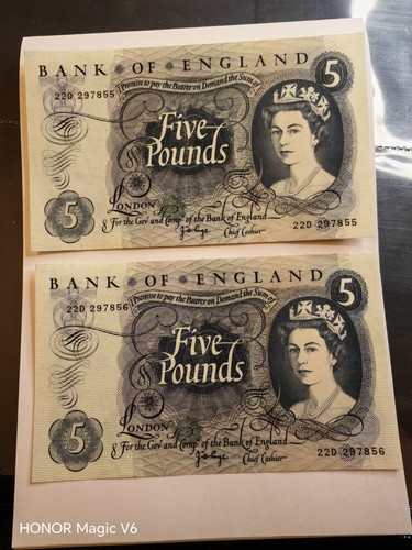 Pounds vintage banknotes - 5,