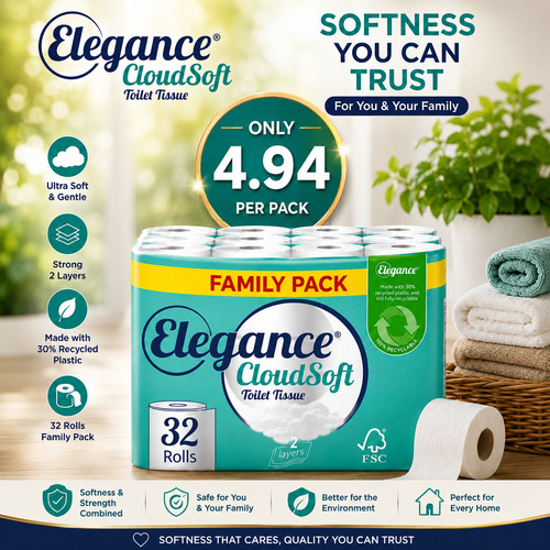 Elegance cloudsoft toilet - cloudsoft,