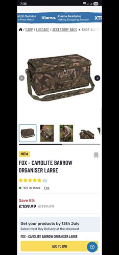 Fox camolite barrow organiser - fox,