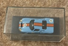 Piccolino Ford GT40 1969 1:76 Scale White Metal Model Car In Le Mans Gulf Livery