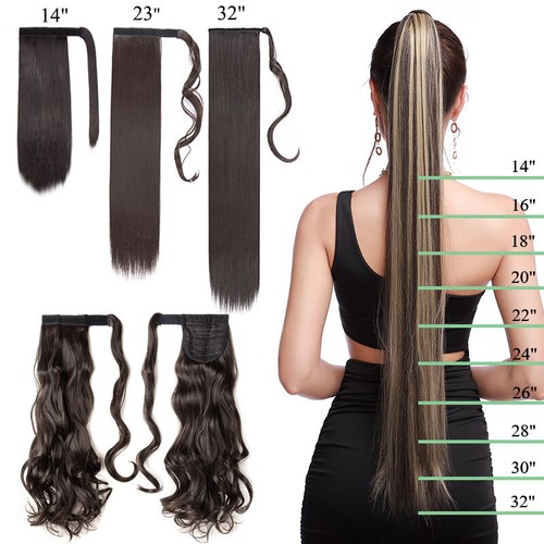 Long thick ponytail - uk, clip