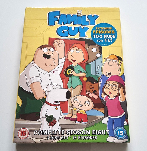 Family guy season dvd disc - 8, 3-disc