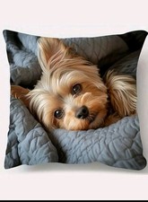 YORKSHIRE TERRIER Puppy Dog Cushion Covers Decorative cushions Yorkie Dogs cover