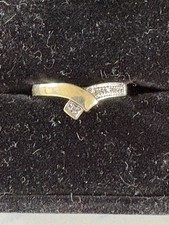 Diamond Wishbone Ring 9ct Gold