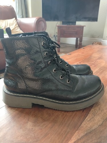 Ladies rieker black boots - ladies,