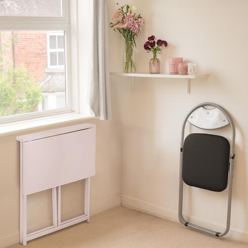 Folding wooden desk chair - &,