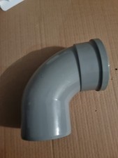 Polypipe SB409G - Ring Seal Soil 110mm 92.5° Bend Single Socket Grey sb409