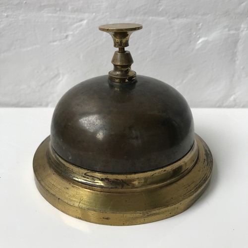 Vintage brass reception desk - vintage,