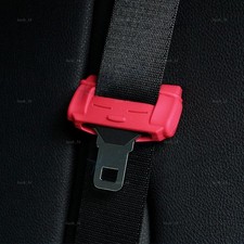 4Pcs Silicone Car Seat Belt Buckle Clip Cover Anti-Scratch Protector Accessories