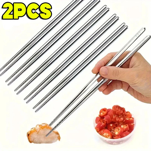 Stainless steel chopsticks - stainless,