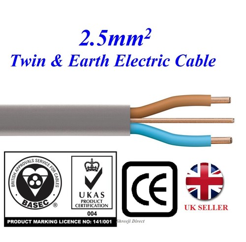 5mm twin and earth quality - 2.5mm,