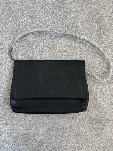 Black topshop leather bag with - leather,