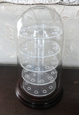 Thimble Dome  With Glass Dome.  5 Tier Plastic Shelves