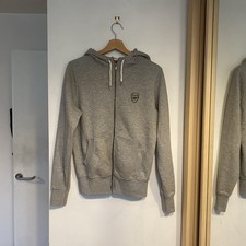 Arsenal Official Merchandise Grey Full Zip Women’s Hoodie Size 12