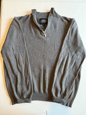 Osprey By Graeme Ellisdon Grey 1/4 Zip Jumper Luxury Knitwear Mens Sweatshirt 