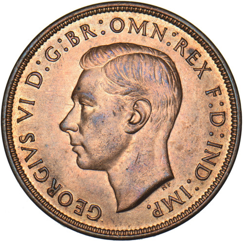 1937 penny george vi british - 1937,