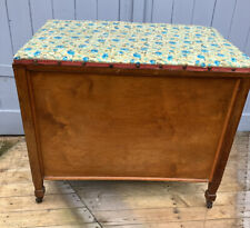 Large Vintage Ottoman Blanket Chest on Casters restoration upcycling project