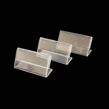 100PCS 4*2cm Mini Acrylic Sign Display Holder Price Name Card Tag Label Stands