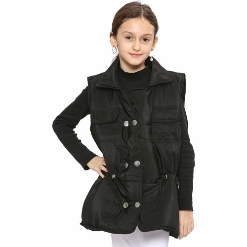 Kids girls sleeveless coat - kids,