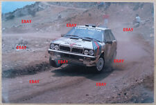 LANCIA DELTA MARTINI RALLY CAR 1988 OFFICIAL LANCIA POSTCARD