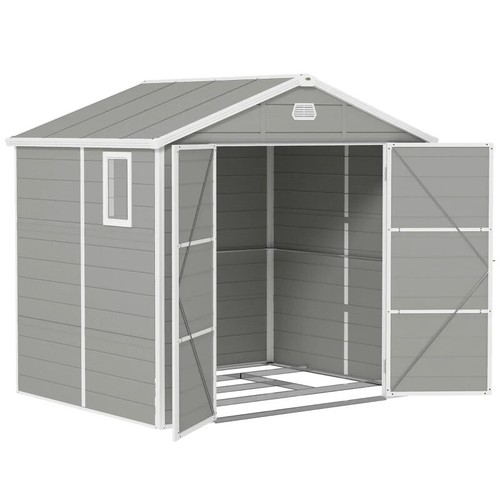 8x6ft plastic garden shed - 8x6ft,