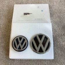 Genuine Volkswagen VW Grille Badge Part Number 191853601D and 321853601B