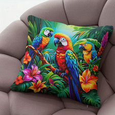 Beautiful  parrot  print sofa