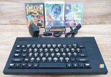SINCLAIR ZX Spectrum+ Plus & PSU, 5 Games and RF Lead Working
