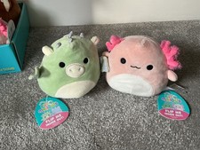 Flipmallows Drew/Stephy, Dragon & Cat & Reina/Archie, Butterfly & Axolotl BNWT