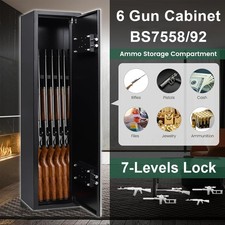 Gun cabinet safe rifle - 6,