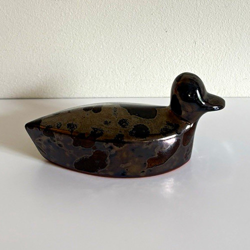 Vintage ceramic duck figurine - ceramic,
