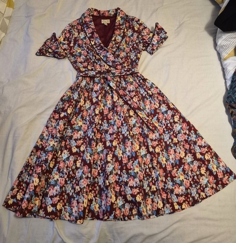 Lindy bop burgundy floral - lindy,