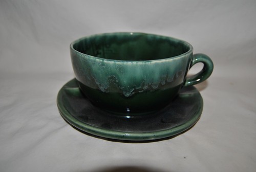 Brush pottery tea cup - tea, with