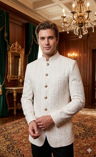 Mens prince coat jacket - coat, groom