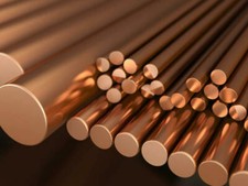 COPPER ROUND BAR ROD C101 2mm 3mm 4mm 5mm 6mm 8mm 10mm 12mm